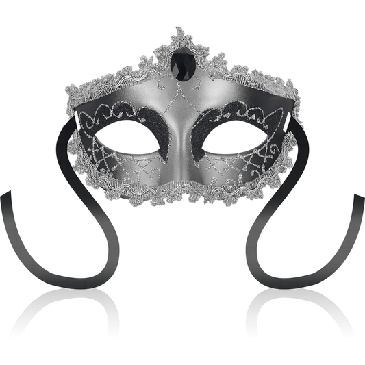 Antifaz de noche OHMAMA MASKS Black Diamond gris, cómodo con diseño elegante y suave material para dormir.