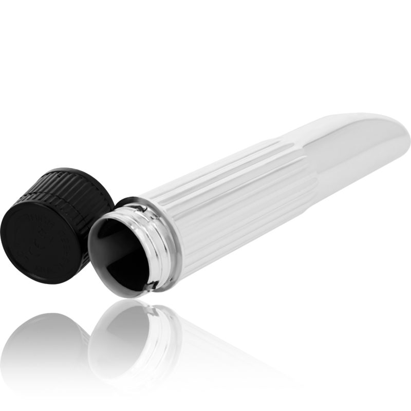 Vibrador mini plateado OHMAMA de 13.5 cm de la marca OHMAMA VIBRATORS, con diseño compacto y elegante.