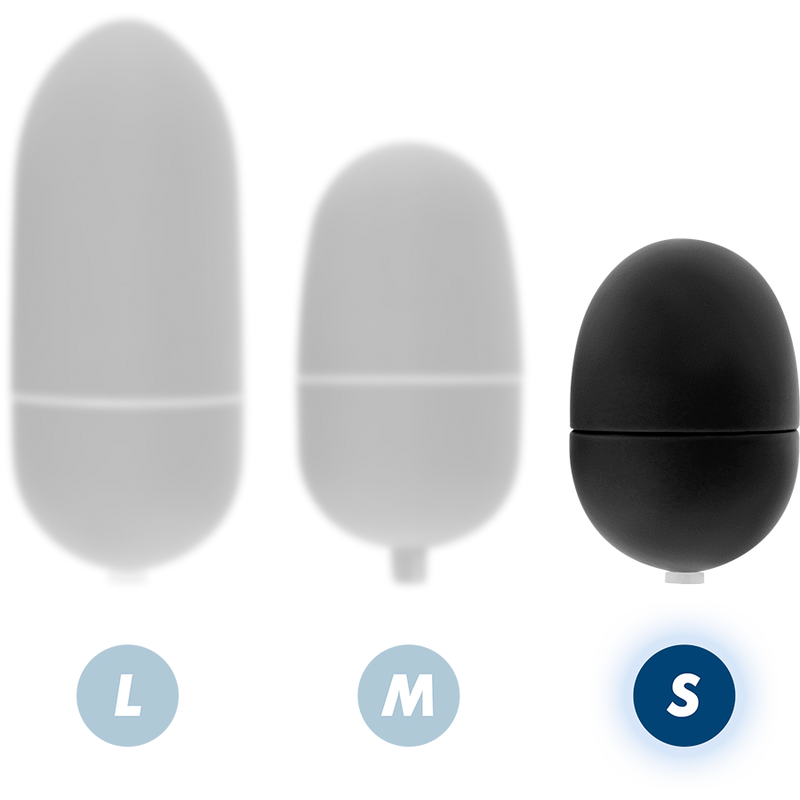 Huevo vibrador negro con control remoto de la marca ONLINE, diseñado para placer íntimo y comodidad en uso.