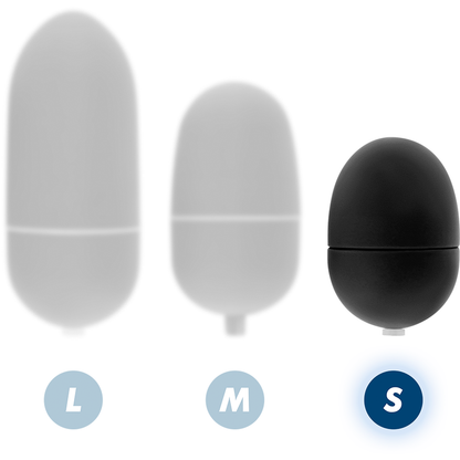 Huevo vibrador negro con control remoto de la marca ONLINE, diseñado para placer íntimo y comodidad en uso.