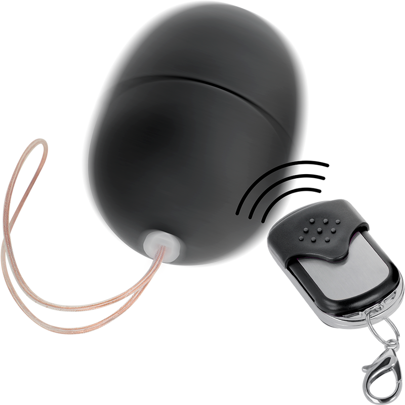 Huevo vibrador negro control remoto ONLINE, dispositivo de placer personal con diseño compacto y funcionalidad inalámbrica.