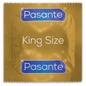 Preservativos Pasante King MS largos y anchos, paquete de 3 unidades, con envoltura y tamaño variado para mayor comodidad.