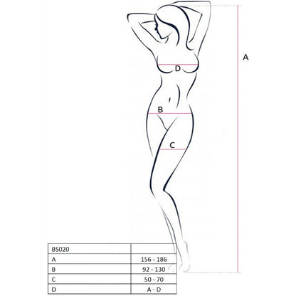 Bodystocking negro de mujer PASSION, talla única, con diseño ajustado y detalles elegantes, de la marca PASSION WOMAN BODYSTOCKINGS.