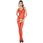 PASSION - WOMAN BS038 BODYSTOCKING RED ONE SIZE