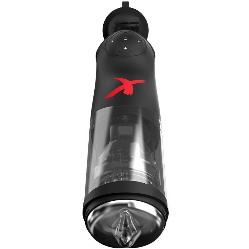 Masturbador Deluxe Mega-Bator de la marca PDX ELITE, con textura realista y diseño compacto para placer personal.
