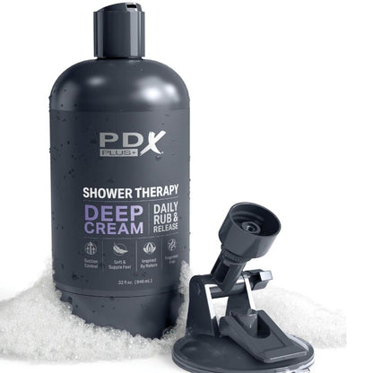 PDX PLUS - MASTURBADOR STROKER DISSENY DISCRET DE POT CHAMPU DEEP CREAM