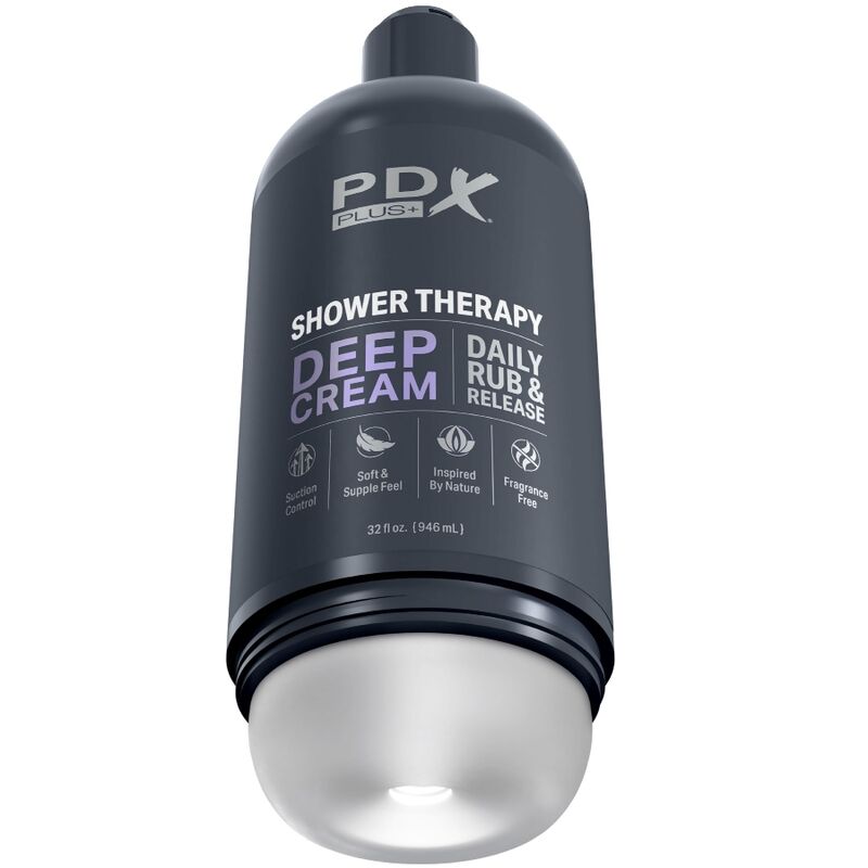 PDX PLUS - MASTURBADOR STROKER DISSENY DISCRET DE POT CHAMPU DEEP CREAM