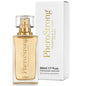 Perfume con feromonas Pherostrong By Night para mujer, frasco de 50 ml, con diseño elegante y etiqueta visible.