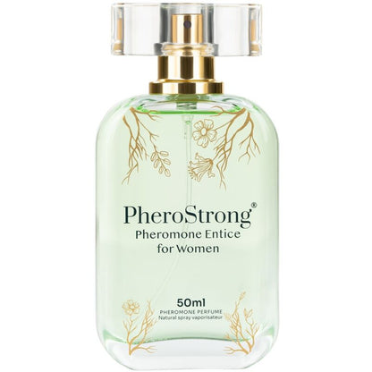 PHEROSTRONG Entice perfume for women with pheromones, 50 ml bottle, stylish packaging, designed to attract and enhance allure