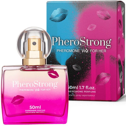 Perfume con feromonas PHEROSTRONG para ella, frasco de 50 ml, fragancia seductora y atractiva para mujeres.
