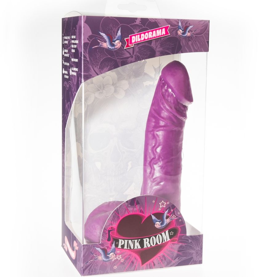 PINK ROOM - EBAN DILDO REALÍSTICO LILA 19 CM
