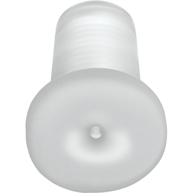 Masturbador masculino de silicona transparente Fetish Fantasy Extreme de Pipedreams, con diseño de deslizamiento y textura realista.