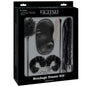 Fetish Fantasy Limited Edition Bondage Teaser Kit by Pipedreams, featuring cuffs, blindfold, and restraint accessories.