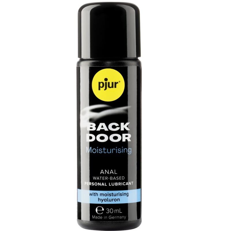 Lubricante anal hidratante PJUR Back Door en envase de 30 ml, con textura suave y fórmula hidratante para uso íntimo.