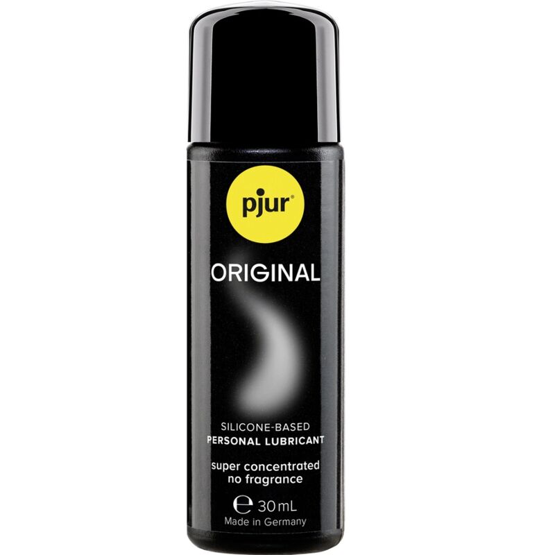 Lubricante de silicona Pjur Original en envase de 30 ml, suave y resistente para uso íntimo y placentero.