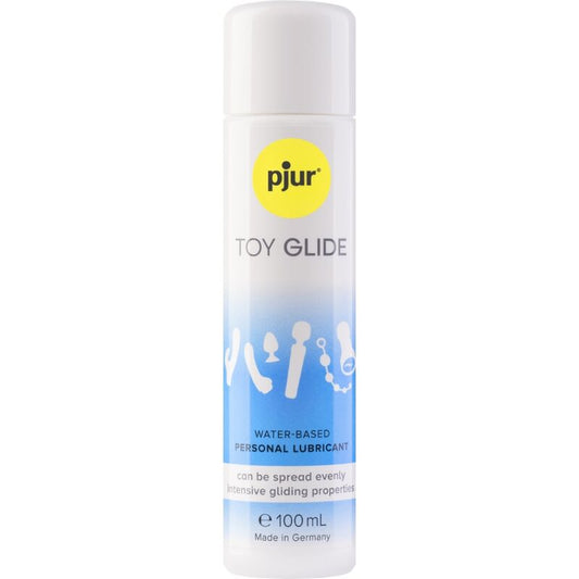 Lubricante a base de agua PJUR Toy Glide para juguetes sexuales, botella de 100 ml, textura suave y transparente