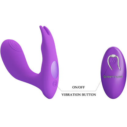 PRETTY LOVE - IDABELLE VIBRATION &amp; PULSATION CONTROL REMOT VIOLETA