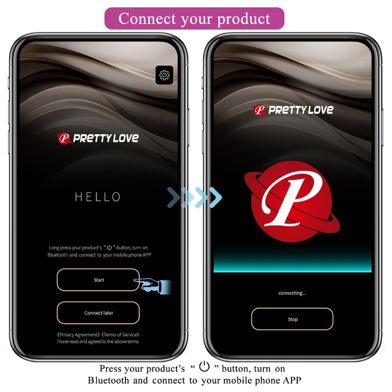 Plug anal controlado por app Pretty Love Jefferson en color lila, con diseño ergonómico y control remoto para placer personalizado.