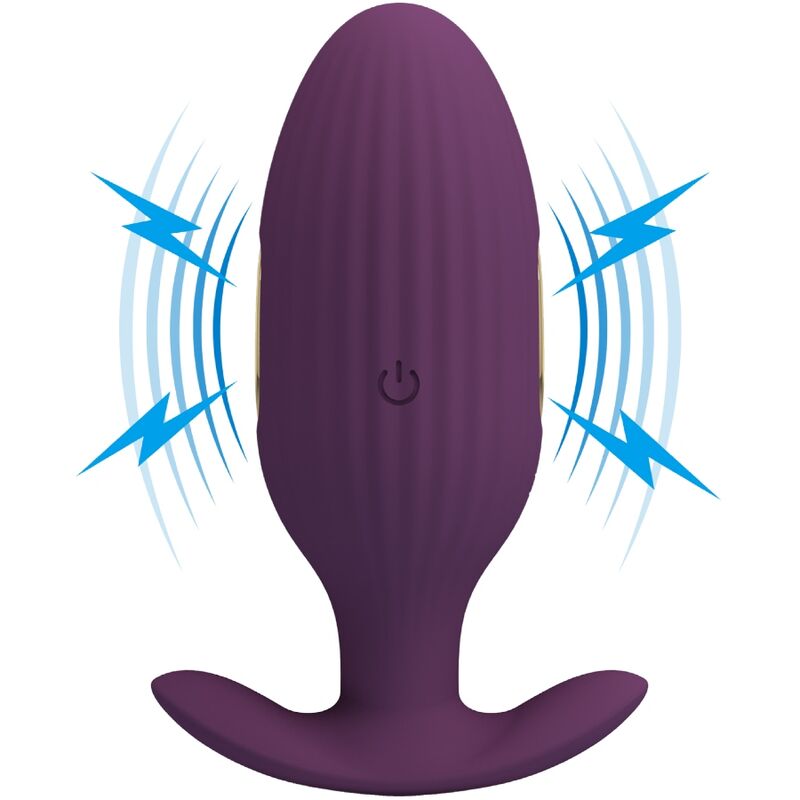 Plug anal controlado por app Pretty Love Jefferson de la marca Pretty Love Bottom, en color lila, con diseño ergonómico.