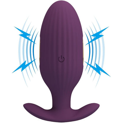 Plug anal controlado por app Pretty Love Jefferson de la marca Pretty Love Bottom, en color lila, con diseño ergonómico.