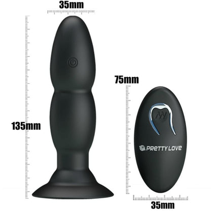 PRETTY LOVE - PLUG VIBRADOR I ROTACIÓ PER CONTROL REMOT