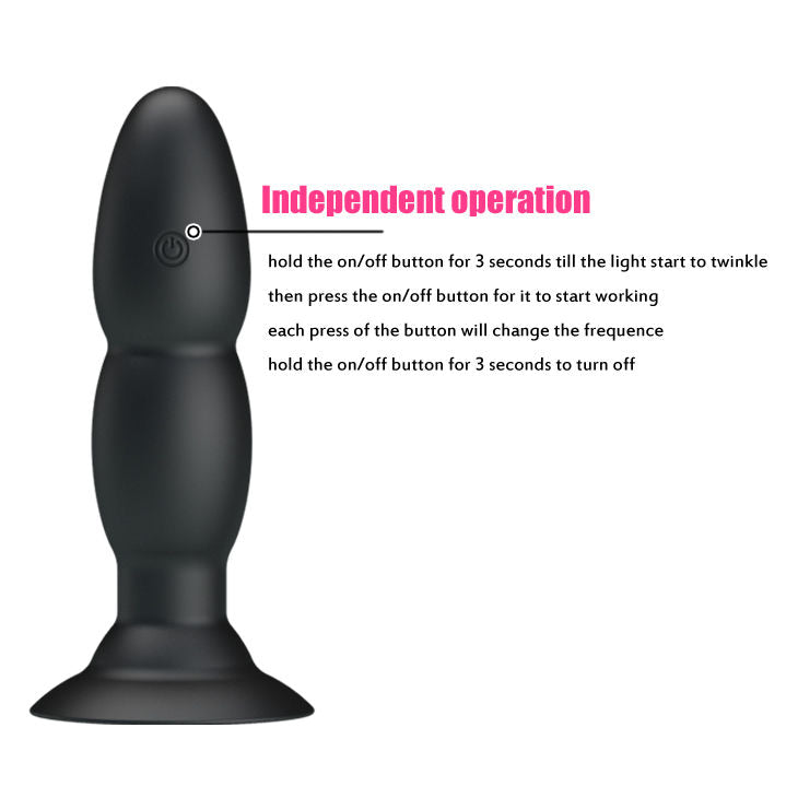 PRETTY LOVE - PLUG VIBRADOR I ROTACIÓ PER CONTROL REMOT