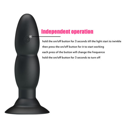 PRETTY LOVE - PLUG VIBRADOR I ROTACIÓ PER CONTROL REMOT