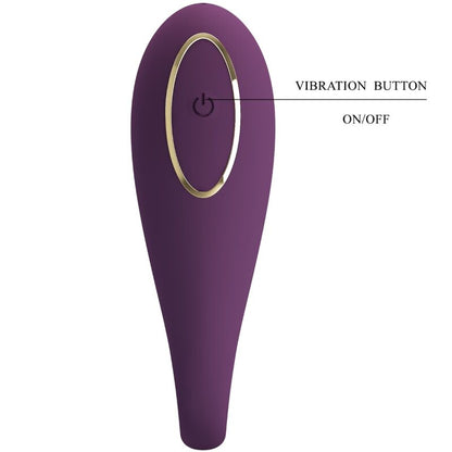 Vibrador doble de placer PRETTY LOVE August con control remoto y app, en colores vibrantes, diseñado para placer dual.