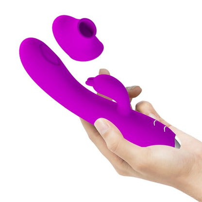PRETTY LOVE - REGINA VIBRADOR-SUCCIONADOR RECARREGABLE MORAT