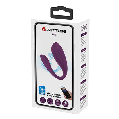 Masajeador de clítoris PRETTY LOVE AARI en color morado con control y app gratuita, diseñado para estimulación y placer.