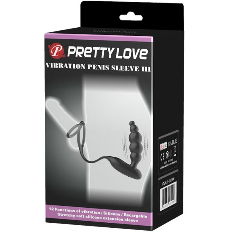 PRETTY LOVE - ANELLS PENIS AMB PLUG VIBRADOR