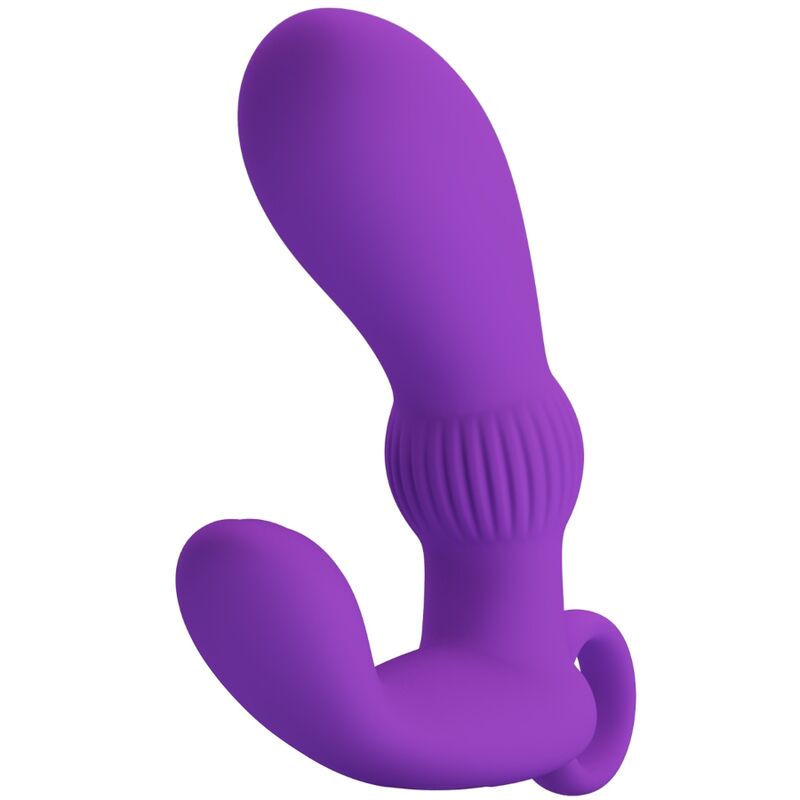 Vibrador anal lila Pretty Love Cayla, masajeador con diseño ergonómico y textura suave, ideal para placer anal.