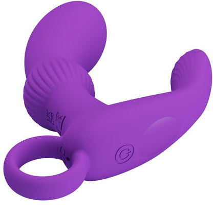 Vibrador anal lila PRETTY LOVE Cayla, masajeador vibrador con diseño ergonómico para placer anal.