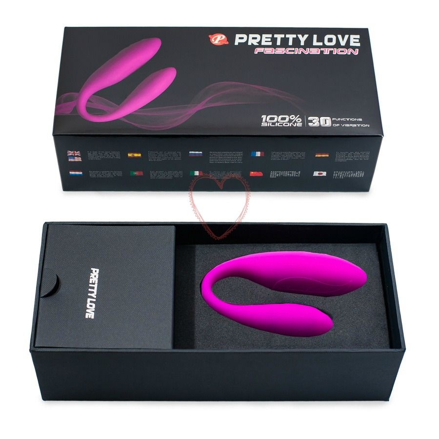 Pretty Love Fascination purple massager with ergonomic design and textured surface, showcasing its sleek shape and finish.