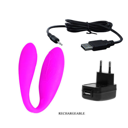 Purple Pretty Love Fascination massager with ergonomic design and textured surface for enhanced stimulation.