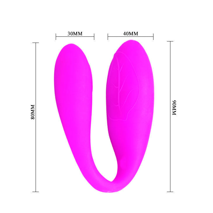 Purple PRETTY LOVE Fascination massager showcasing its ergonomic design and textured surface for enhanced pleasure.