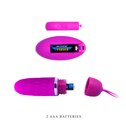 Huevo vibrador Dawn de PRETTY LOVE, en color suave, con diseño ergonómico y control remoto para placer íntimo.