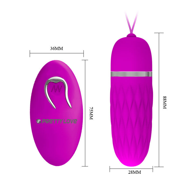 Vibrador huevo Pretty Love Flirtation Huevo Dawn, en color rosa con diseño suave y compacto, ideal para placer personal.