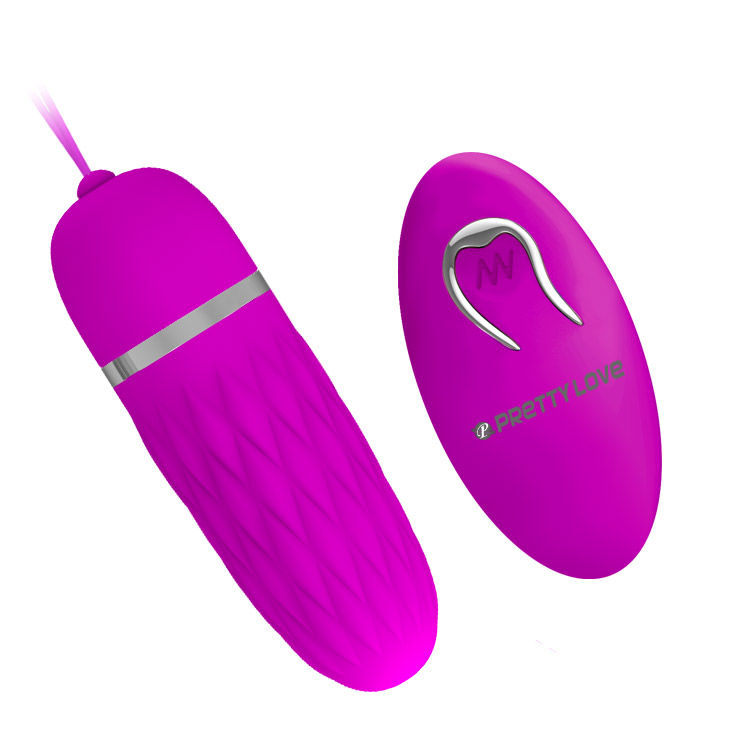 Huevo vibrador Dawn de la marca PRETTY LOVE, diseño elegante y compacto para placer íntimo, en color neutro y superficie lisa.