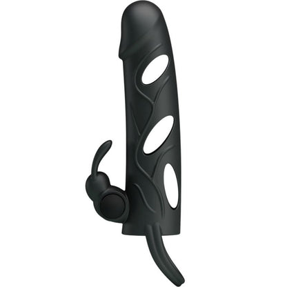 Funda de silicona con vibración de 14 cm de Pretty Love, diseño ergonómico y control de intensidad, para placer y estimulación.