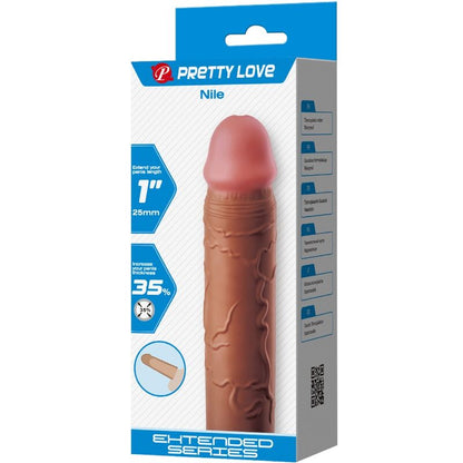 PRETTY LOVE - NILE FUNDA PER A PENIS AMB EXTENSIÓ DE 2.5 CM MULAT