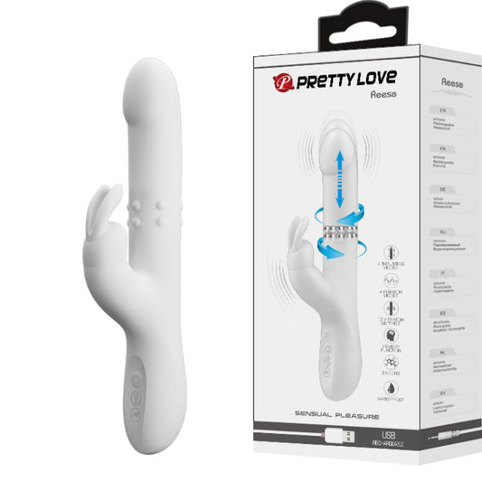 PRETTY LOVE - REESE ROTATING VIBRATOR SILVER