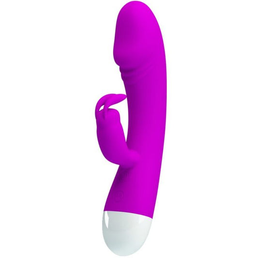 Vibrador Pretty Love Smart Will con 30 modos, diseño compacto y elegante para placer personal, en color negro.