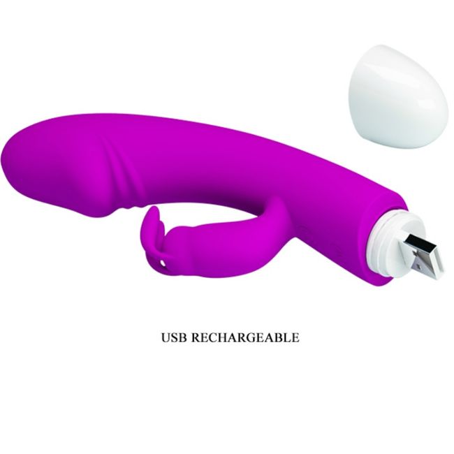 Vibrador PRETTY LOVE Smart Will con 30 modos, diseño compacto y elegante para placer y estimulación personal.