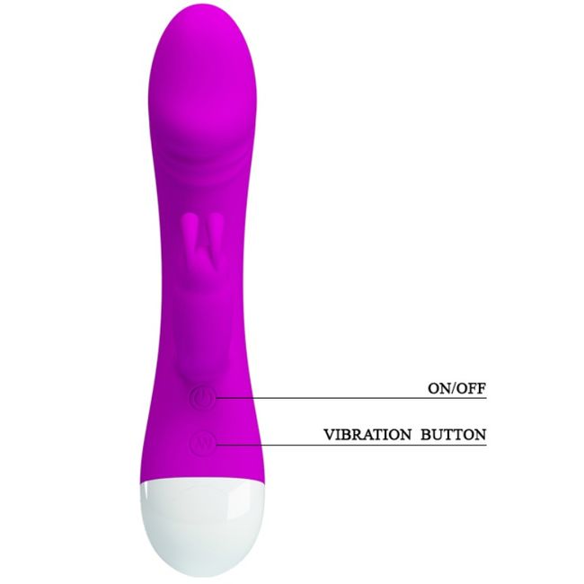 Vibrador Smart Will de Pretty Love con 30 modos, diseño ergonómico y detalles suaves para placer personalizado.