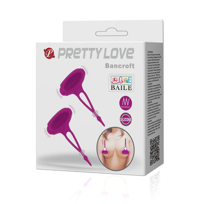Pretty Love Bancroft nipple stimulator with sleek design and adjustable features, displayed on a soft background.