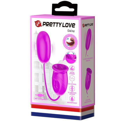 PRETTY LOVE - DAISY OU DUAL VIBRADOR RECARREGABLE MORAT