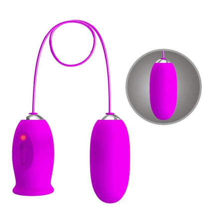 PRETTY LOVE - DAISY OU DUAL VIBRADOR RECARREGABLE MORAT