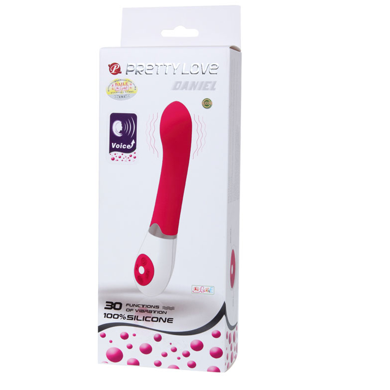 Vibrador para pareja PRETTY LOVE FLIRTATION Daniel con control por voz, diseño elegante y funciones de vibración ajustables.