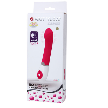 Vibrador para pareja PRETTY LOVE FLIRTATION Daniel con control por voz, diseño elegante y funciones de vibración ajustables.